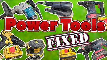 Power Tool Repairathon, fixing a few Dewalt, Makita and Bosch tool.