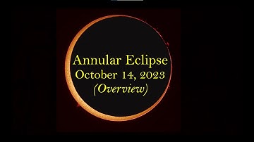 2023 Annular Solar Eclipse (October 14) - Preview and Planning