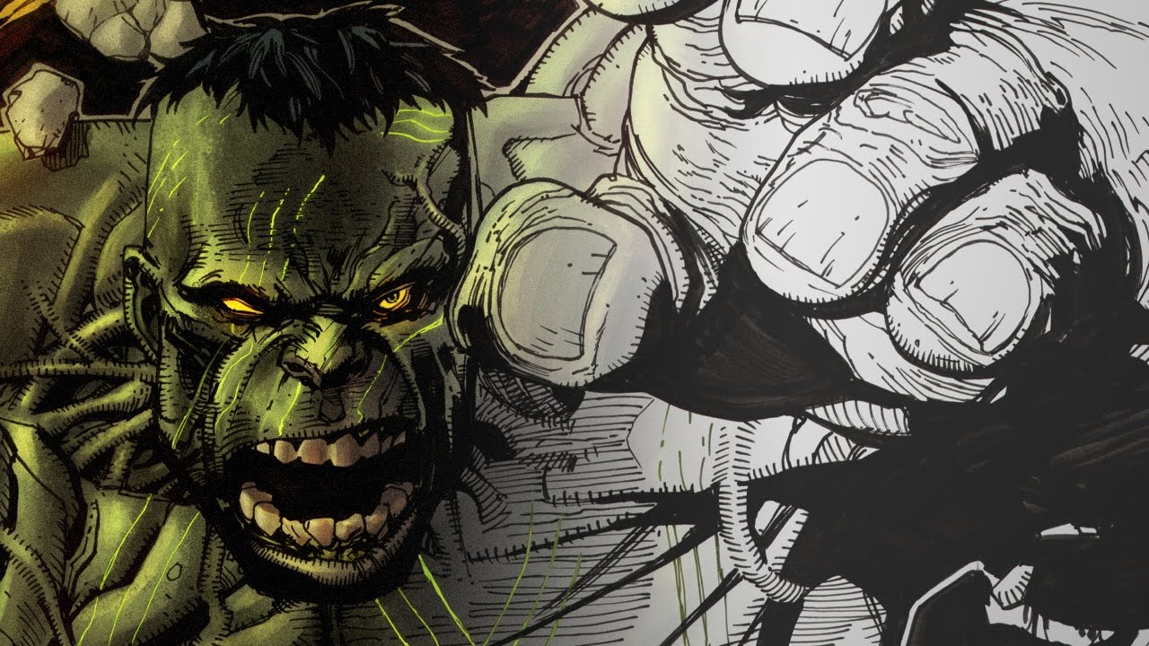 COLORINDO QUADRINHOS - Hulk vs Wolverine