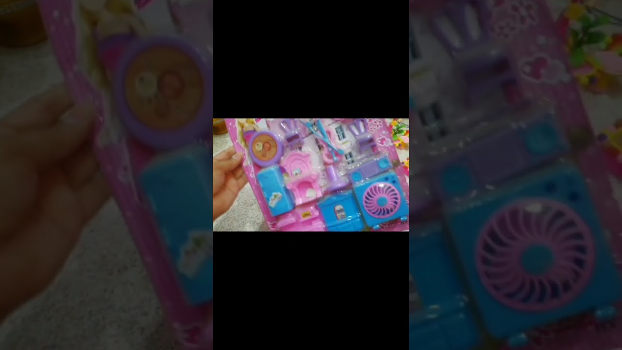 Diy Unboxing Miniature full plastic kitchen set collection/Tiny kitchen set collection/toys