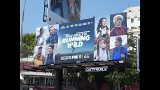 The Longest Journey Begins With One Small Step & Bear Grylls Billboards Sunset Blvd LA May 10, 2026