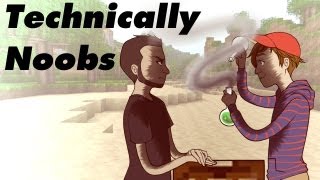 Minecraft: Technically Noobs Ep10 "Creeeperrr!" (HD)
