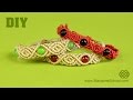 Roses & Beads - Macrame Bracelet Tutorial [DIY]