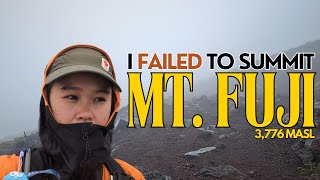 Here's How I Failed to Summit Mt. Fuji 富士山 | Fujinomiya Trail