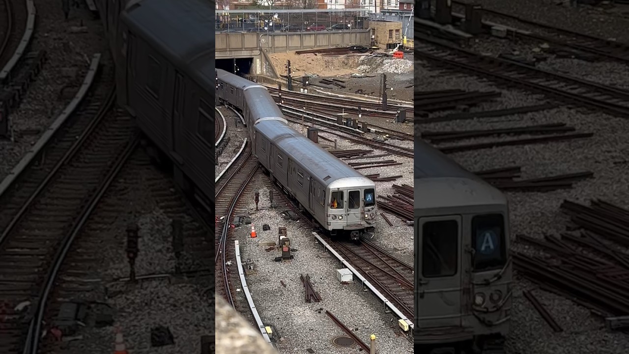 R46 NIS “A” Train Arrives into Pitkin Avenue Yard - YouTube