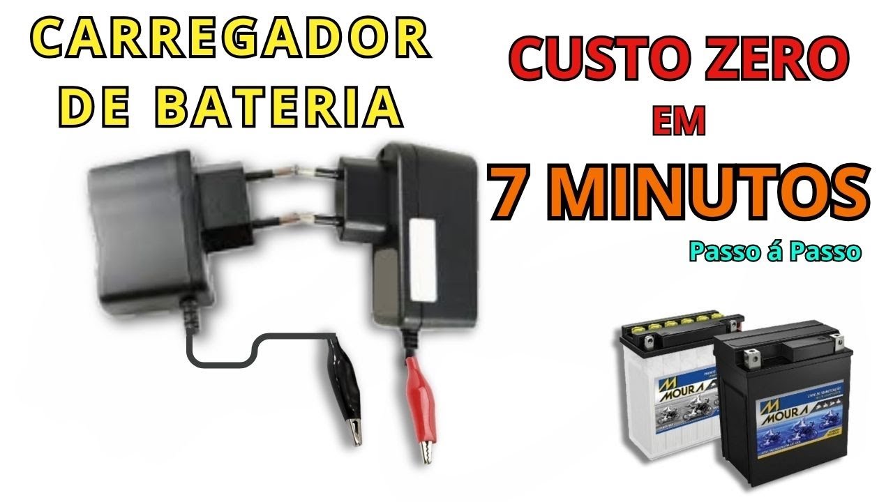 Como Fazer CARREGADOR de BATERIA CASEIRO em 8 minutos SEM GASTAR NADA ...