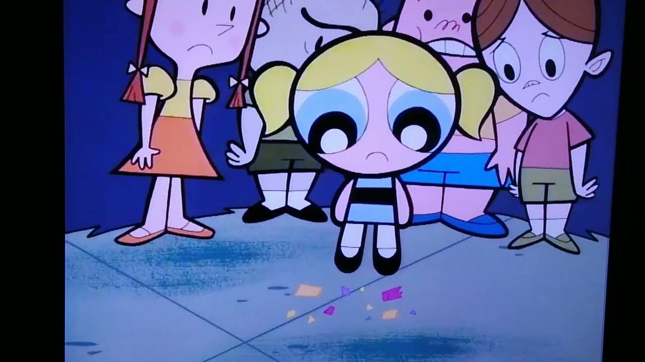 The Powerpuff Girls Buttercup destroys Bubbles chalk YouTube
