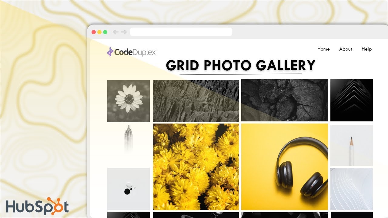 Grid Photo Gallery | Tutorial Video | HubSpot Module » CodeDuplex - YouTube