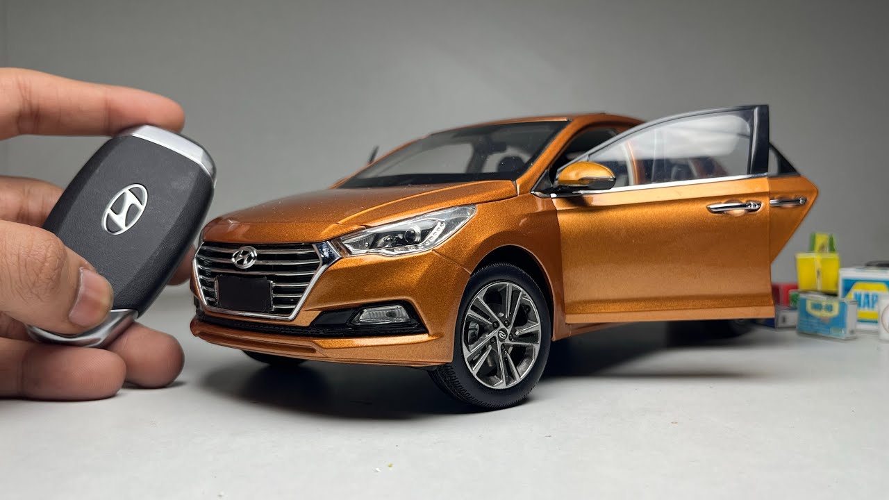 Unboxing of Most Realistic Hyundai Accent 1/18 Scale Diecast Car by ...