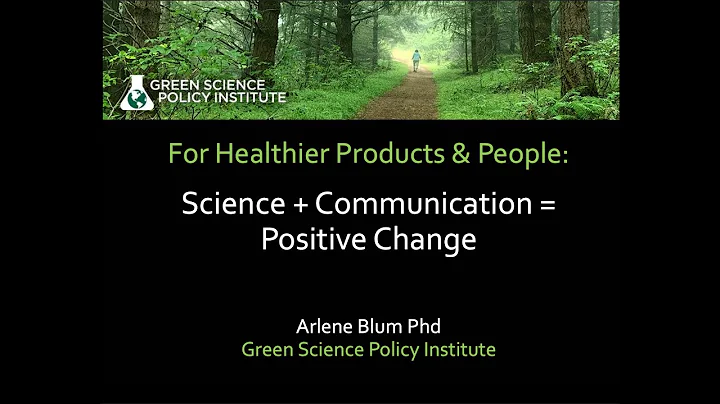 Environment & Health Series: Arlene Blum