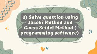 The Jacobi and Gauss-Seidel Iterative Methods- Discussions And Comparison A7