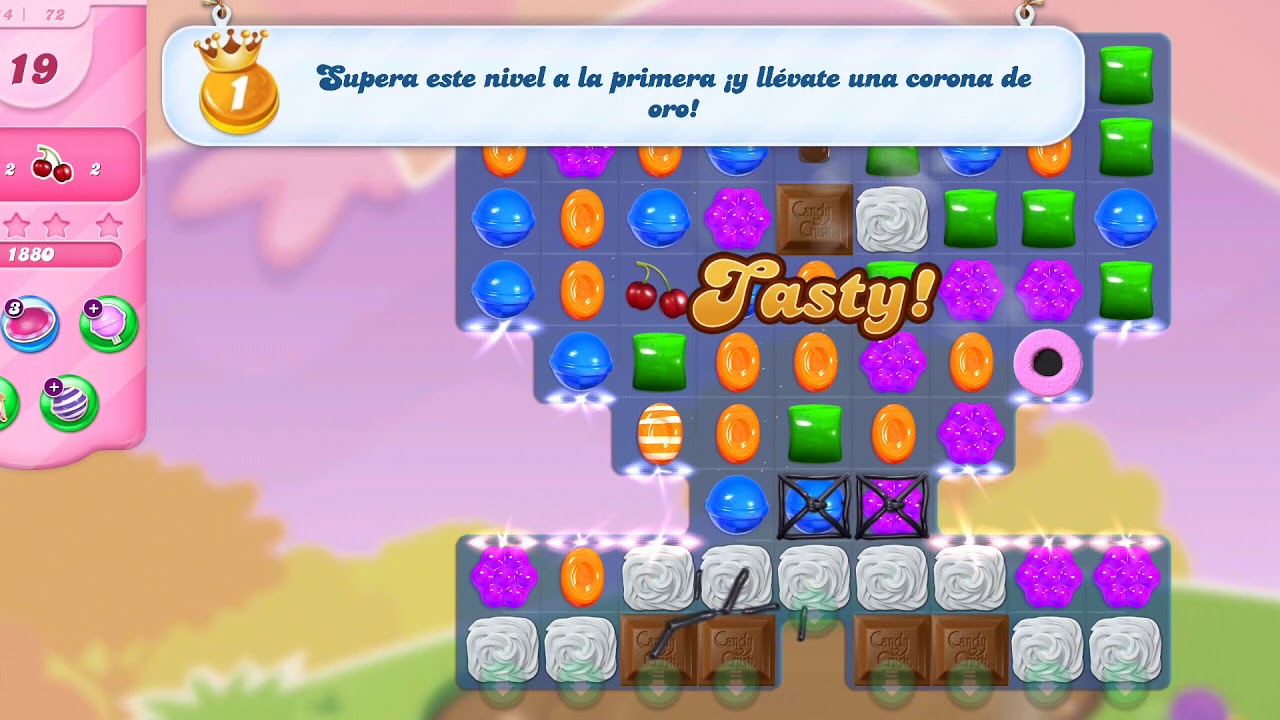 Candy Crush Saga Level 72 - YouTube