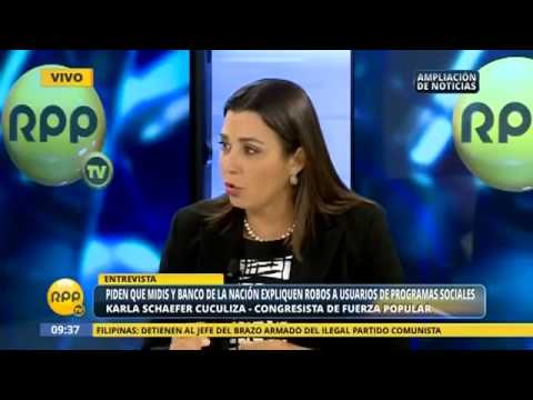 Karla Schaefer Cuculiza sobre sustracción de fondos a beneficiarios de programas sociales parlamentarios gobierno de navarra