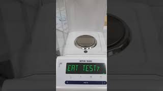Mettler Toledo Health Self-Diagnose for Standard Deviation (repeatability test)