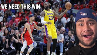 LAKERS PLEASE WIN! LAKERS at PELICANS | FULL GAME HIGHLIGHTS | April 14, 2024 REACTION