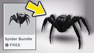 ROBLOX ADDED A SPIDER BUNDLE.. (MOVING LEGS)