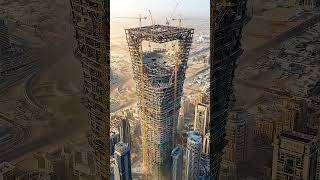 A futuristic architectural marvel a green oasis in the clouds. #stadium #arcitecture #construction