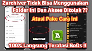 Cara mengatasi Zarchiver untuk Menulis data Ke phone/android Tidak dapat menggunakan folder ini