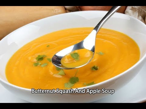 Easy Butternut Squash and Apple Soup