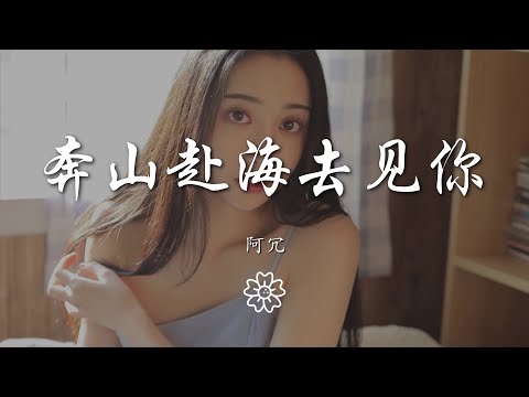 阿冗 - 奔山赴海去見你『我想去見你 哪怕穿過一億四千萬公里』【動態歌詞Lyrics】