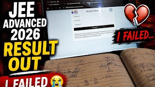 💔 JEE Advanced 2026 Result Out... and I Failed. #jee #jeeadvanced #viral 