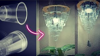 Beautiful and Very Easy Diwali home decor craft idea out of plastic cups.