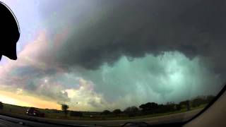 Supercell Time-Lapse Near Gorman, Tx 5-10-15