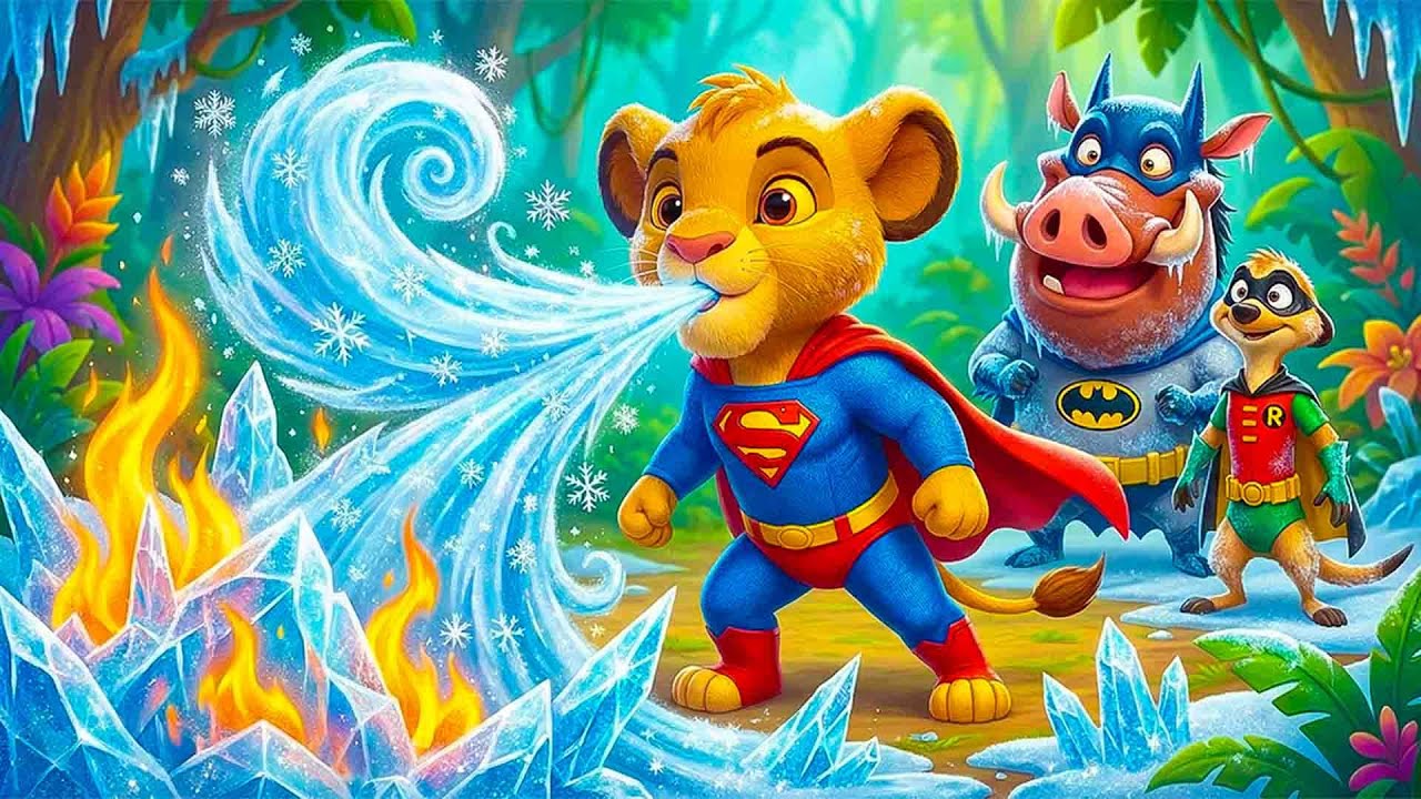 Superhero Animals: Lion, Pig, and Meerkat Team Up for a Wild Adventure!🦁🐷🐾 | Lion King Ana Animation