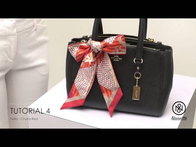 Tutorial: 7 Ways to Tie Nanette's Twilly on Your Bag