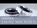 SHOTEN LM-NZ M (EX)（ライカMマウントレンズ → ニコンZマウント変換）ヘリコイド付きマウントアダプター