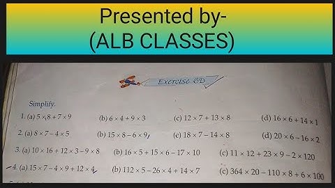 Class-4, Exercise-6D, Question-4(a,b,c)
