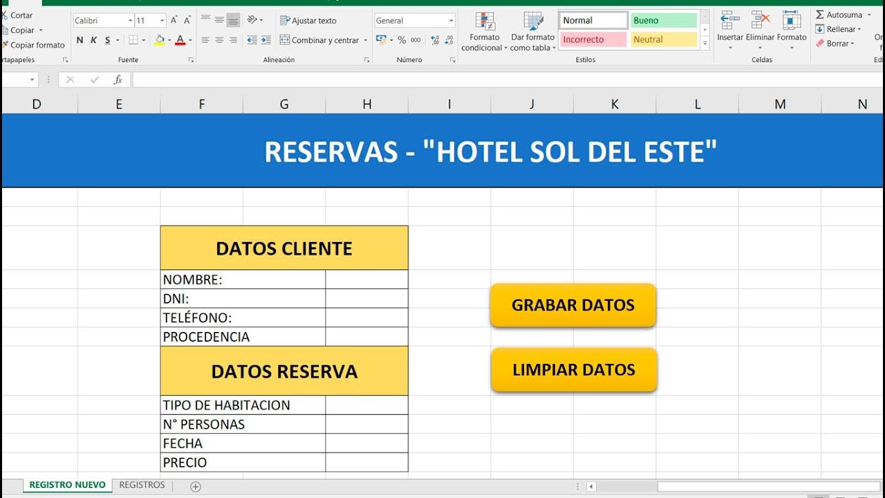 Insertar tabla excel en word