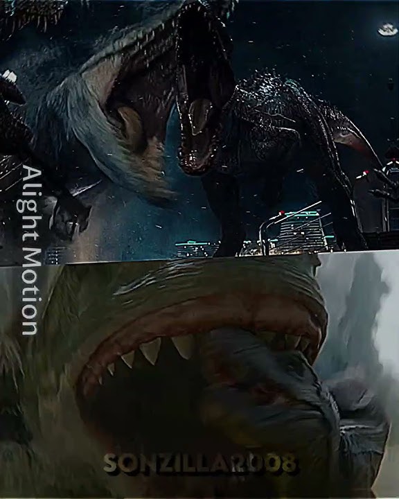 Indominus Rex vs T.rex (The Meg 2) #jurassicworldedit #jurassicworld #themeg2