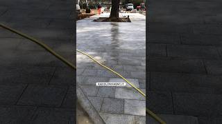 Fine del lavaggio — pavimento in granito RADIOLIPAVIMENTI.IT #stone #patio #skills #concrete #tiktok