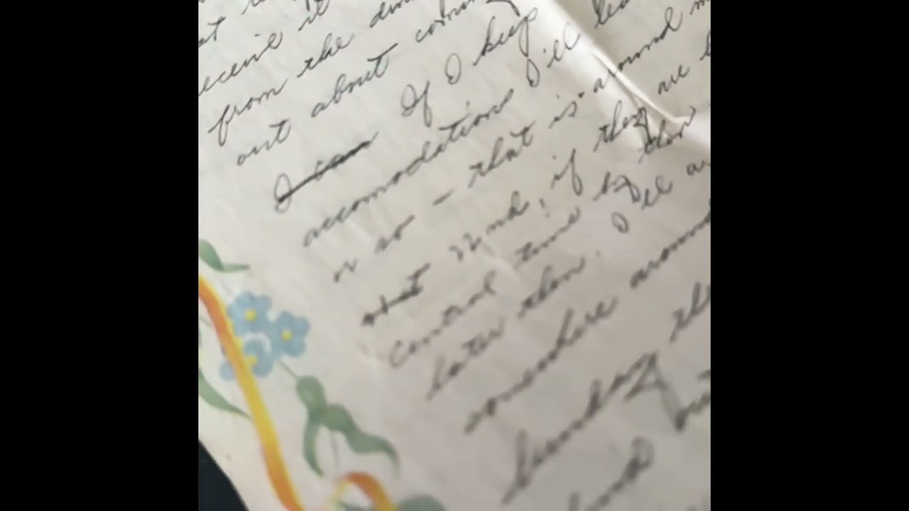 Letters Ray To SHIRL Sept 10, 1946