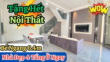 Quận 7 | Siêu Phẩm Nhà Đẹp Bề Ngang Lên Đến 6.4m | Nhà 4 Tầng Tặng Hết Nội Thất