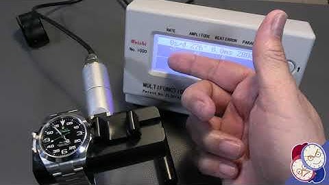 How to use a watch timegrapher