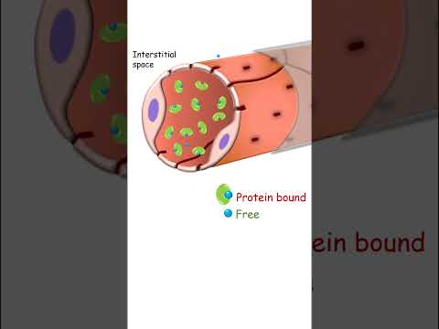 Plasma protein binding and drug distribution #pharmacology #pharmacy #pharmacokinetics