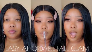 Fall Glam Affordable Makeup Full Face