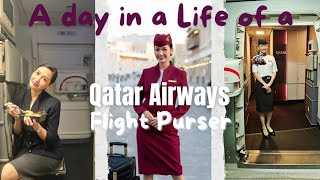 A day in a life of a Qatar Airways Purser | Filipino Flight Attendant