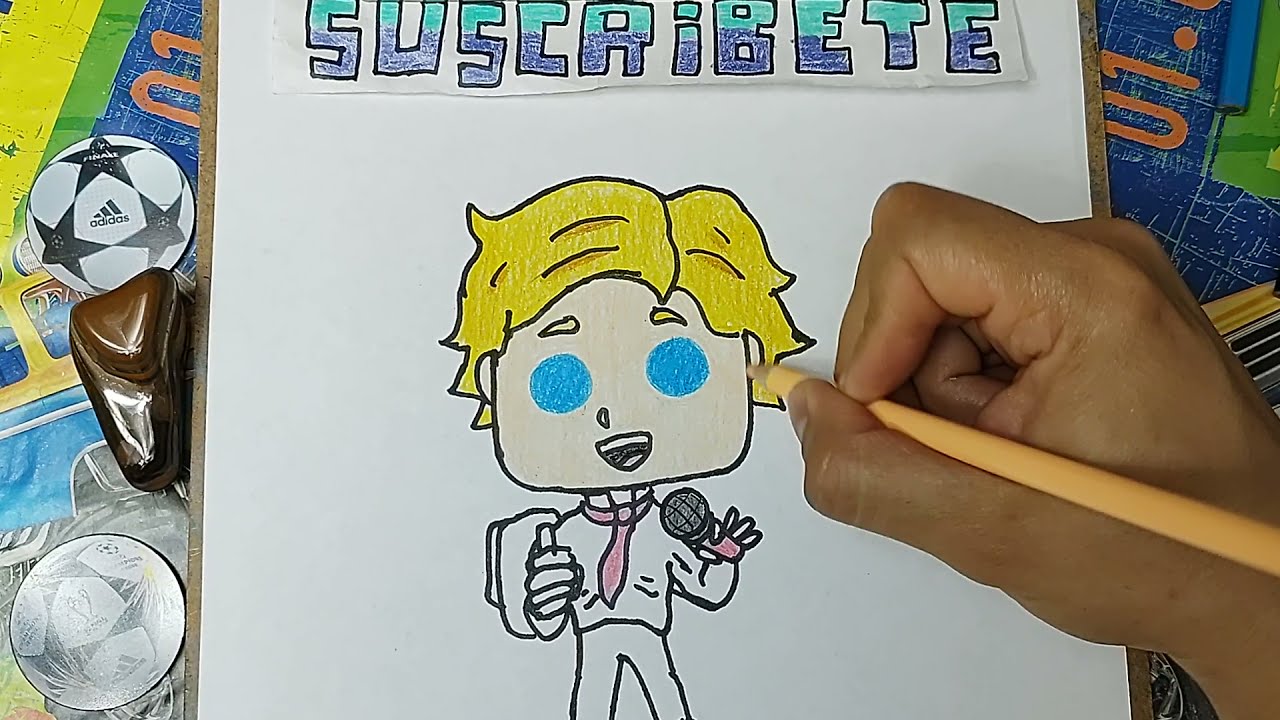 Cómo DIBUJAR a 👱SENPAI🎤 FUNKO POP de FRIDAY NIGHT FUNKIN/How to DRAW SENPAI FUNKO POP from FNF