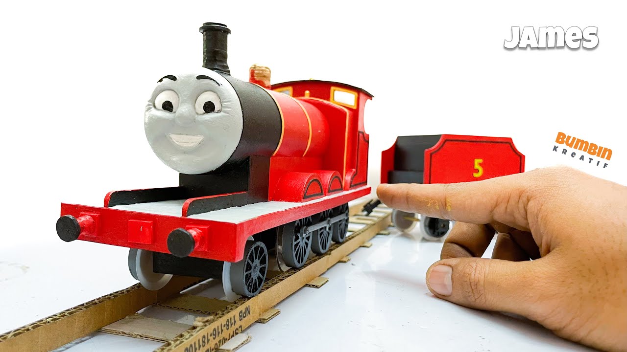 Cara Membuat James (Thomas & Friends) Bermesin dari Kardus