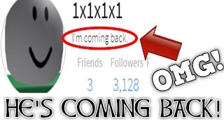 1x1x1x1 Is Coming Back To Hack Roblox Roblox Mysteries Youtube - roblox creepy story of 1x1x1x1