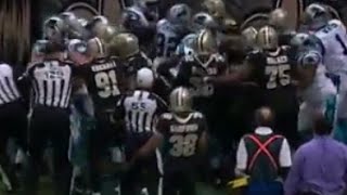 Cam Newton Superman Celebration Leads to Crazy Fight During Panthers-Saints Game