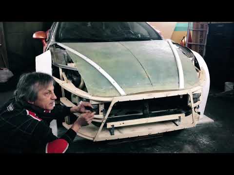 Mitsubishi ECLIPSE 5G or diy concept RA | p3. A wooden skeleton of a body kit