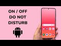 Toggle Do Not Disturb on Android π±