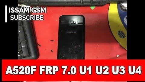 Samsung Galaxy A5 (2017) A520F Remove frp Android 7.0 nougat all security u1 u2 u3 u4 u5