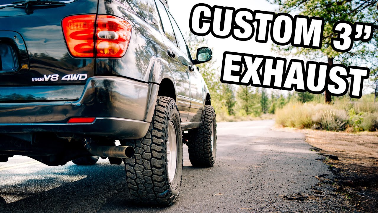 Установка 3-дюймовой прямой трубы на мой Sequoia первого поколения