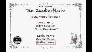 Zauberflöte | Act/Nr1 Introduction | DRITTE DAME highlighted | SLOW version | The Opera Pianist
