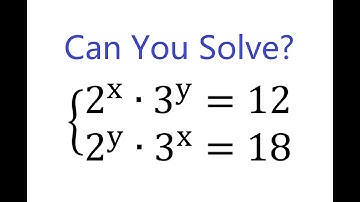 Math Olympiad | How to Solve the System of Exponential Equations?